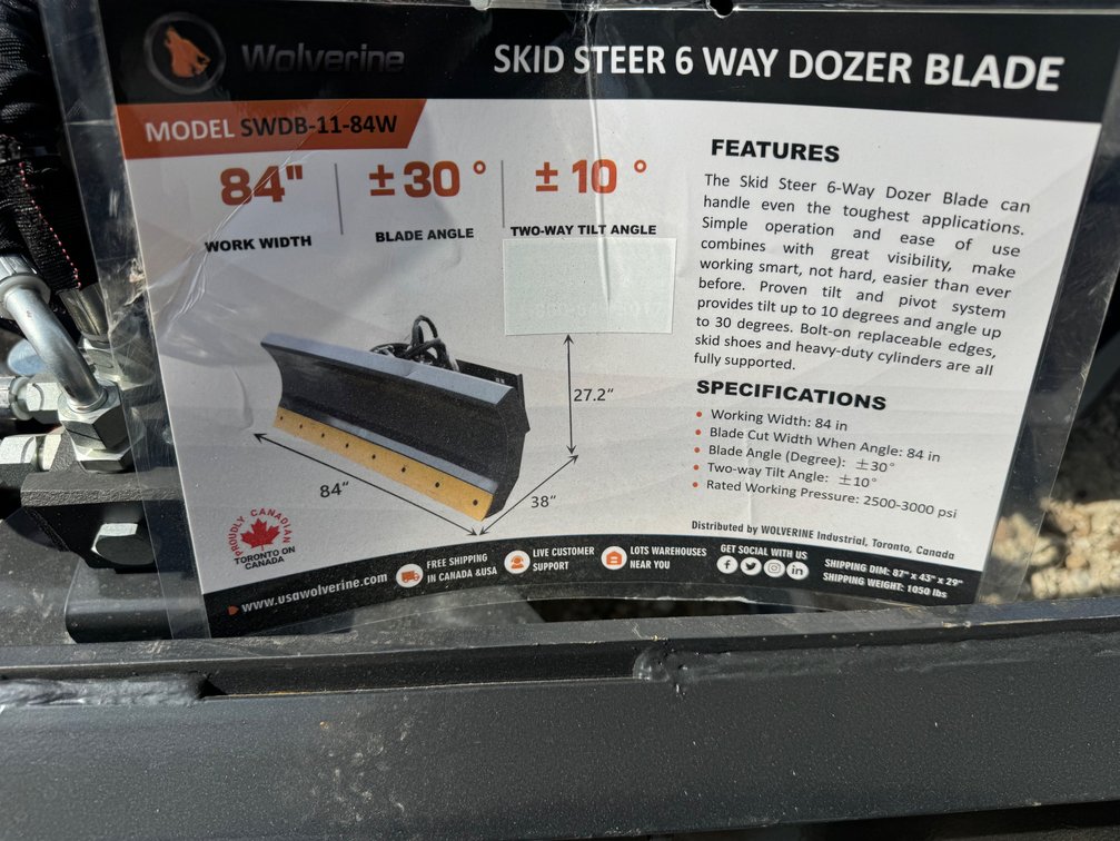 2026 Wolverine 6 Way Dozer Blade