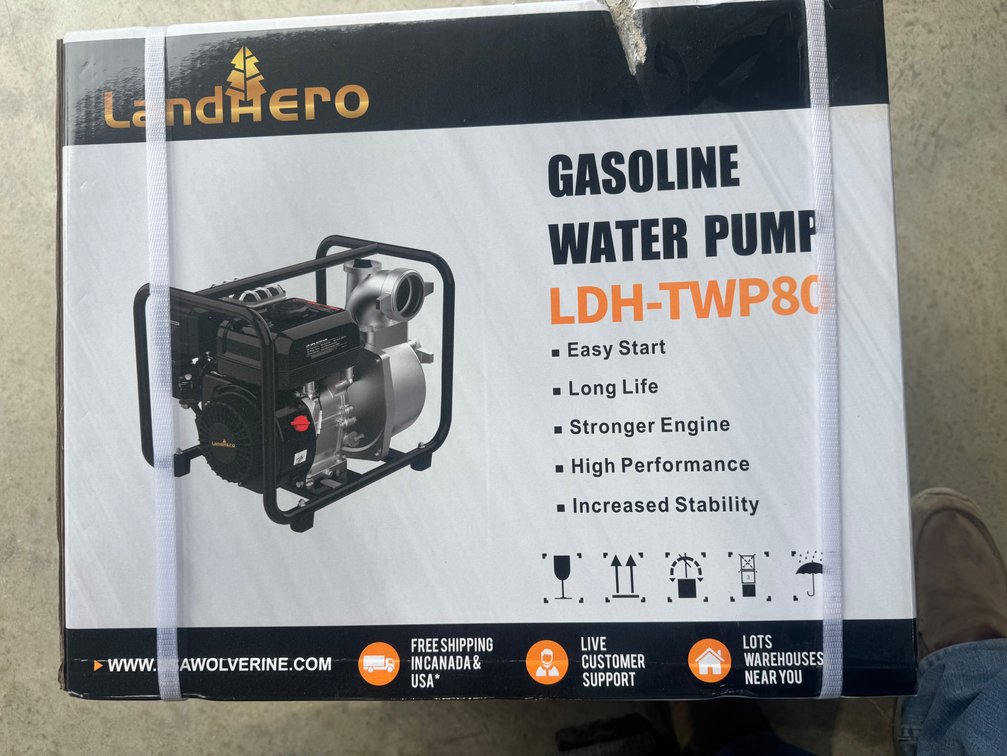 2026 LandHero Gasoline Water Pump