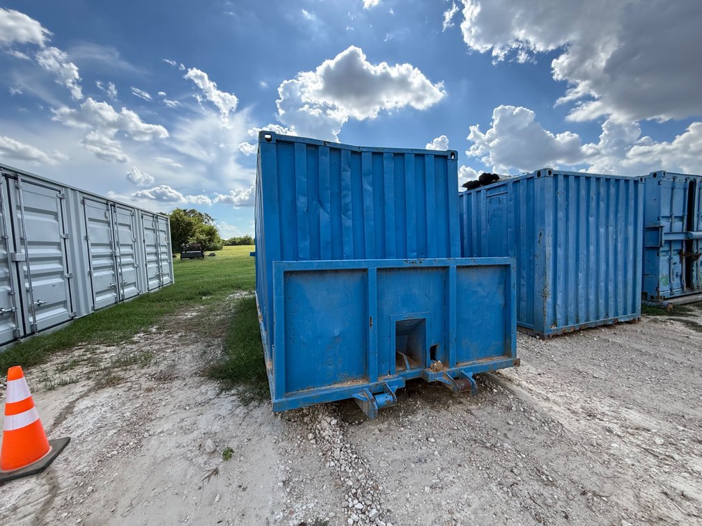 Blue 20' Shipping Container