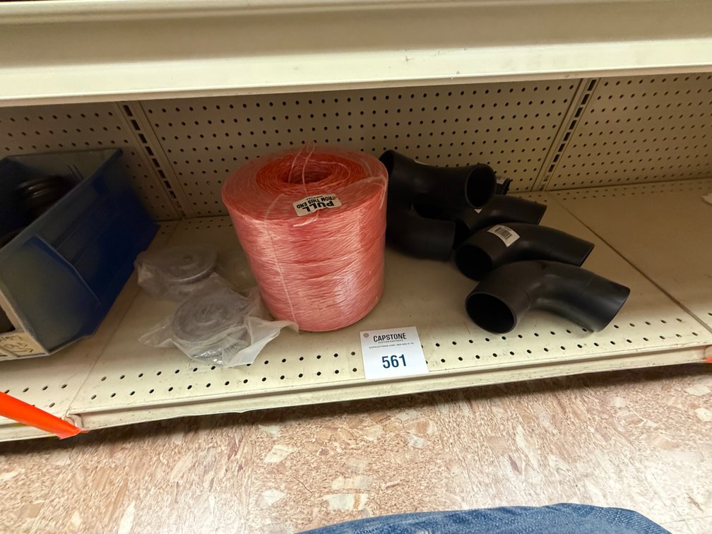 Black Pipe Elbow Fittings & Twine Spool