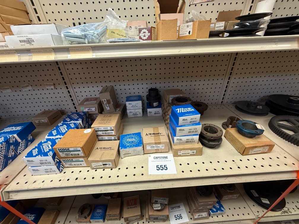 Assorted Martin & TB Woods Shaft Bushings, Couplings & Transmission Components
