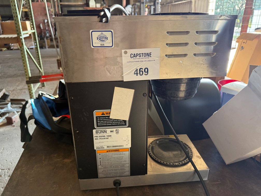 BUNN Commercial Pourover Coffee Brewer Model VPR BLK 33200