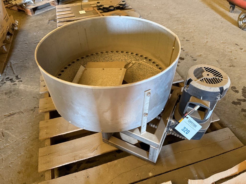 Motorized Commercial Centrifugal Trimming Drum Machine with Dayton AC Gearmotor