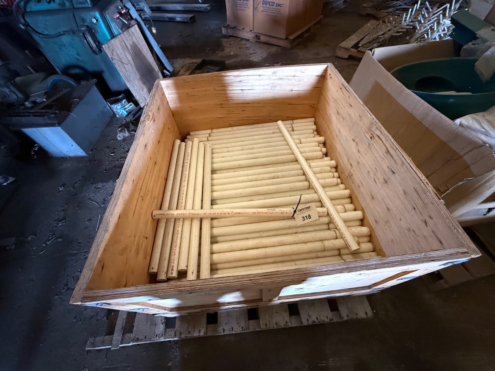 Crate of Charlotte Pipe Pre Cut Rigid PVC Pipes