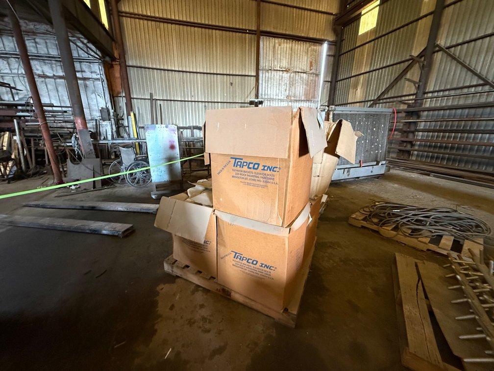 Bulk Industrial Molded Poly Elevator Buckets in Gaylord Containers