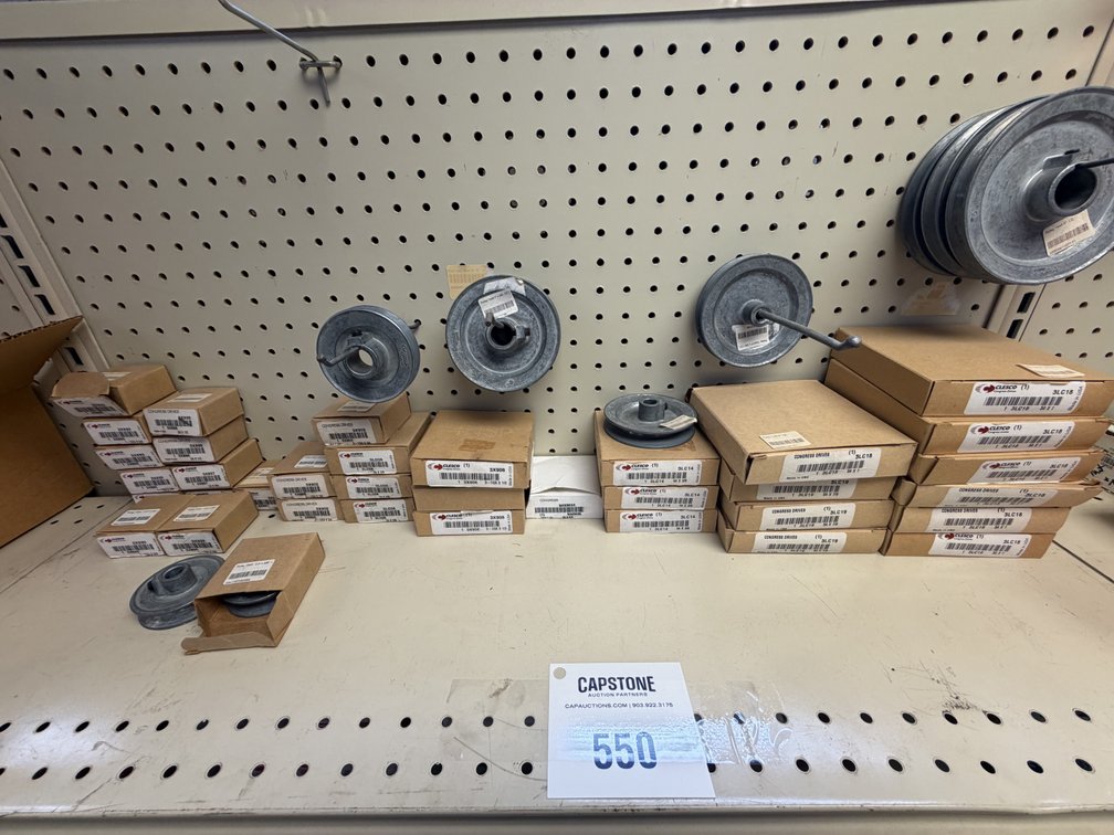 Clesco Congress Drives V-Belt Pulleys and Sheaves Lot