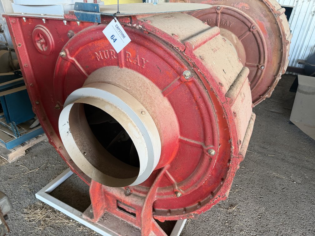 Murray Industrial Cotton Gin Blower Fan Cast Iron Housing