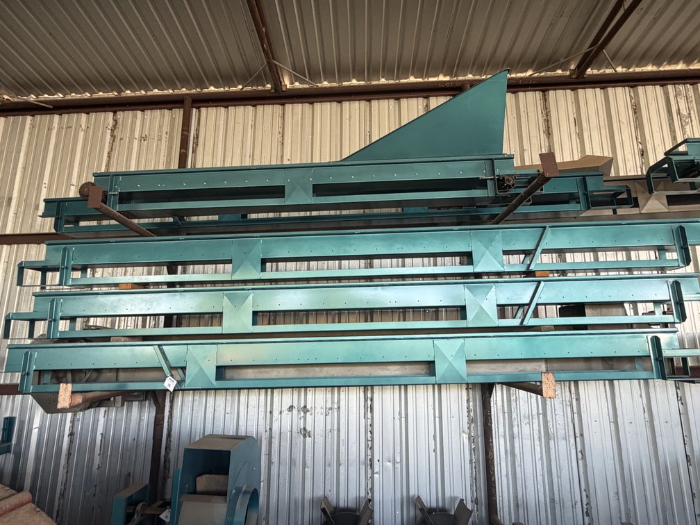 New/Unused Teal Painted Conveyors 6in