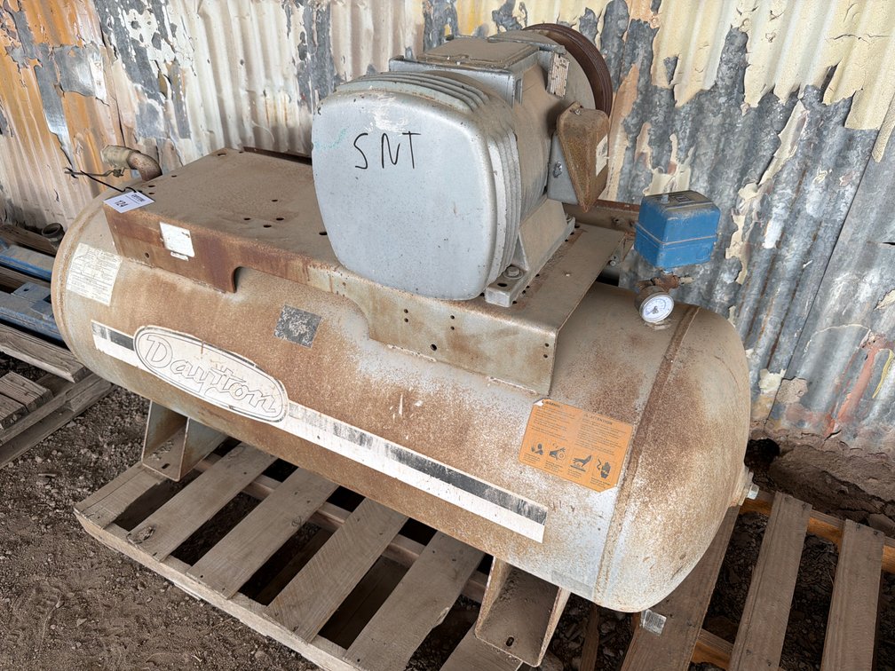 Dayton Horizontal Tank Mounted Electric Shop Air Compressor Unit