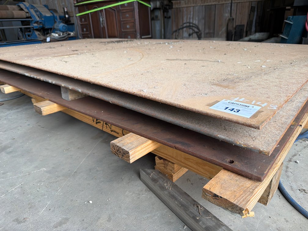 Heavy Gauge Steel Sheets 5x10ft (2) 1/2" and (1) 3/8"