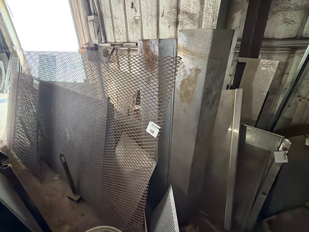 Assorted Expanded Metal Mesh and Sheet Metal Fabrication Stock