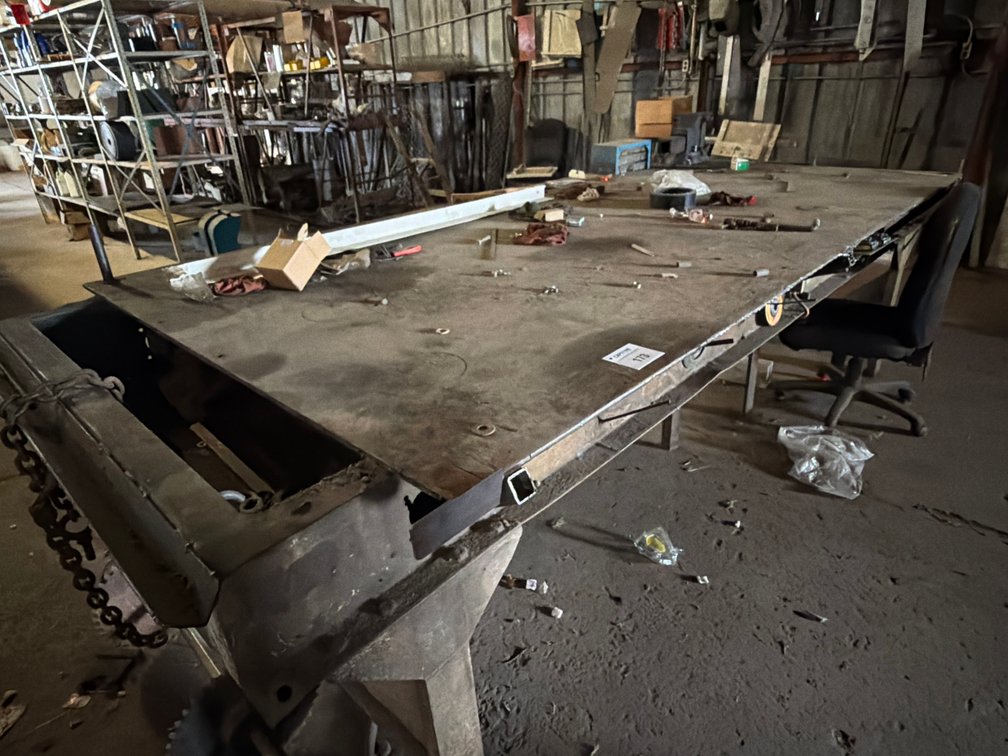 Heavy Duty Steel Fabrication Welding Table with Mounted Wilton Vise