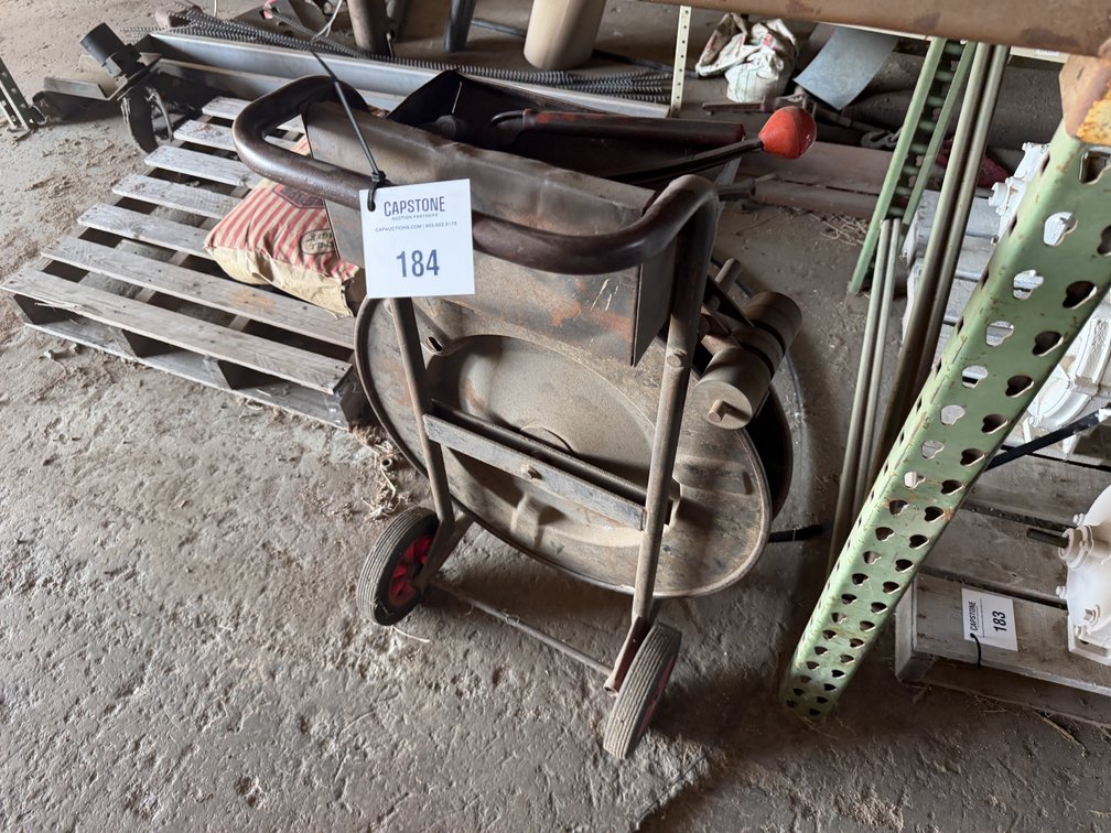 Mobile Steel Strapping Dispenser Cart With Tool Tray