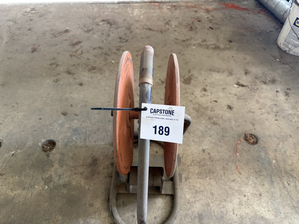 Portable Metal Hose or Cable Reel Stand With Handle