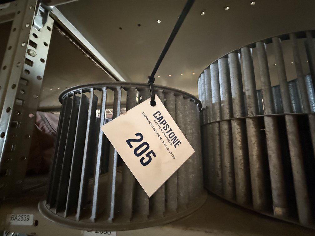 Galvanized Metal Squirrel Cage Blower Wheels and Tubing Lot