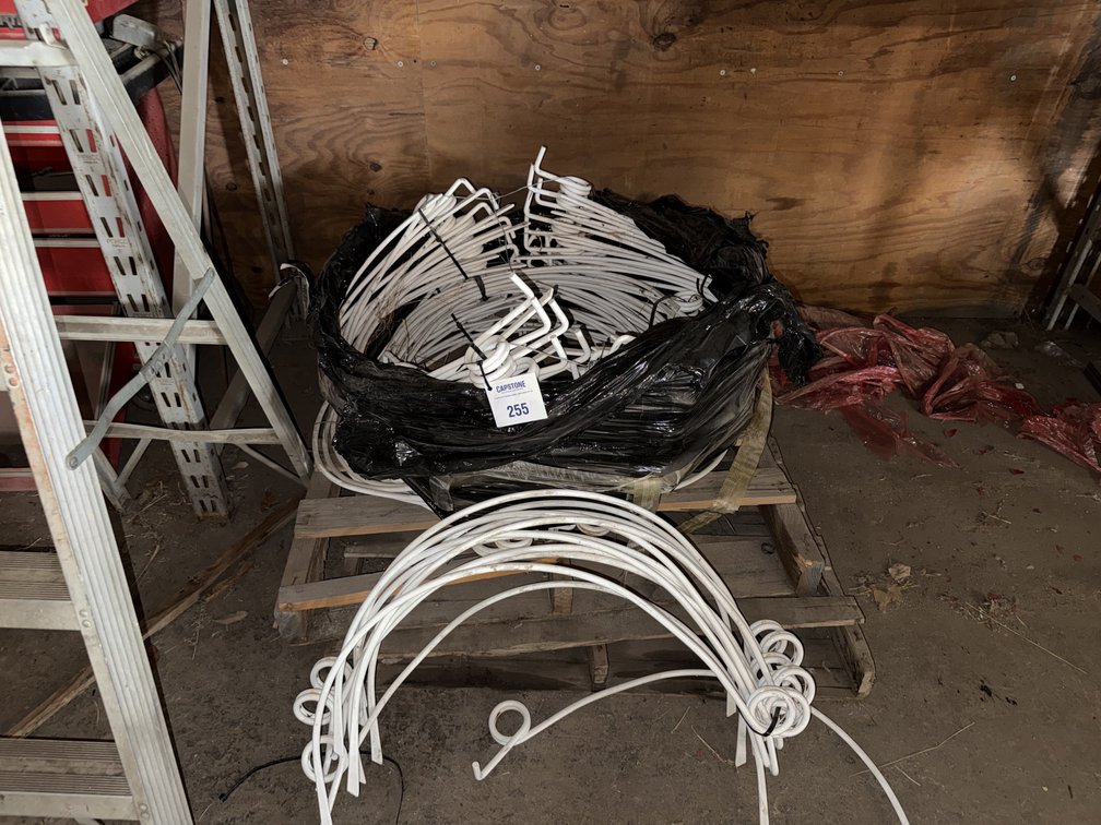 Bulk Pallet Lot White Metal Garden Border Edging Hoops