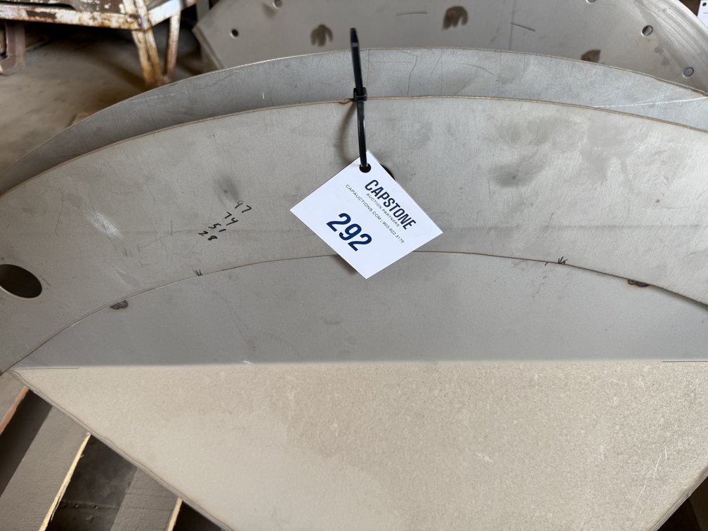 Pair of Industrial Fabricated Sheet Metal Chutes or Transitions