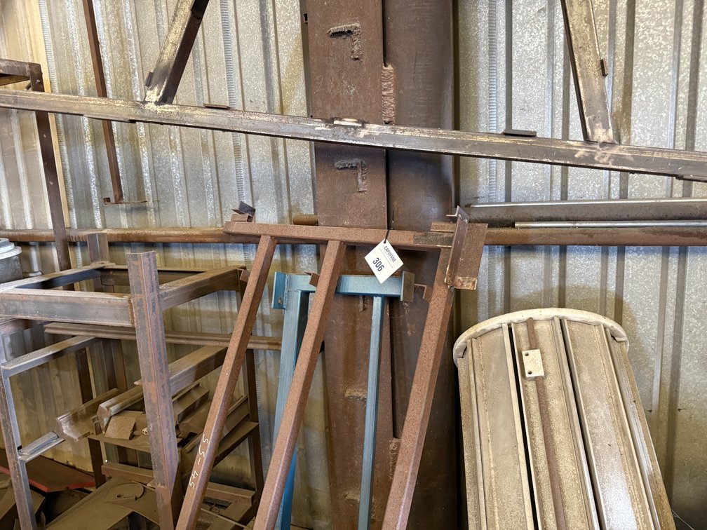 Assorted Industrial Steel Fabrication Framing and Metal Utility Racks