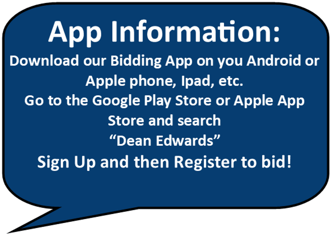 Sales Tax & Buyers Premium, Notice Information, App Information