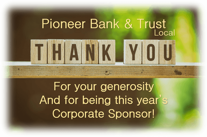 Image for Pioneer Bank & Trust - Local.  *Corporate Sponsor*