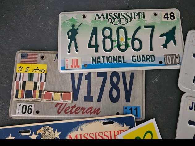 Image for Veteran, License Plates