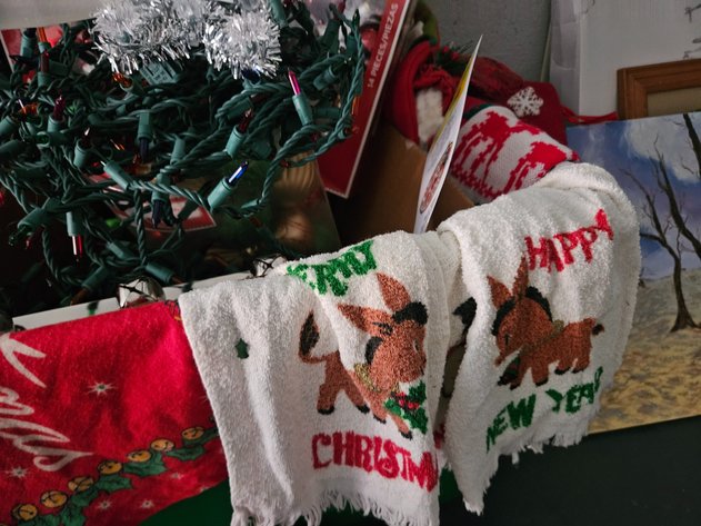 Image for Red, Green, & Silver Christmas Many Stocking Hangers