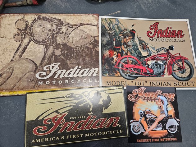 Image for Indian Motorcycle Tin Signs