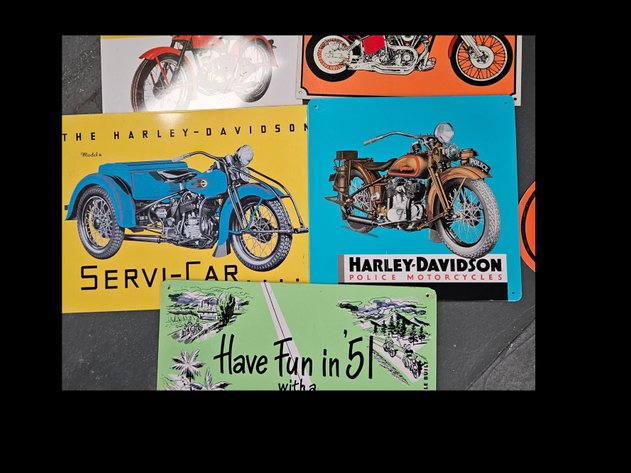 Image for Vintage Look Harley Davidson  Signs