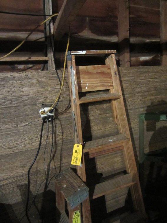 (2) Wooden Ladders