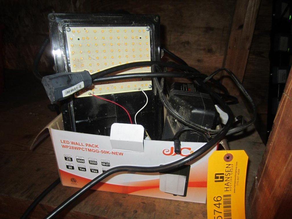 LED Wall Pack and Bosch Battery Charger