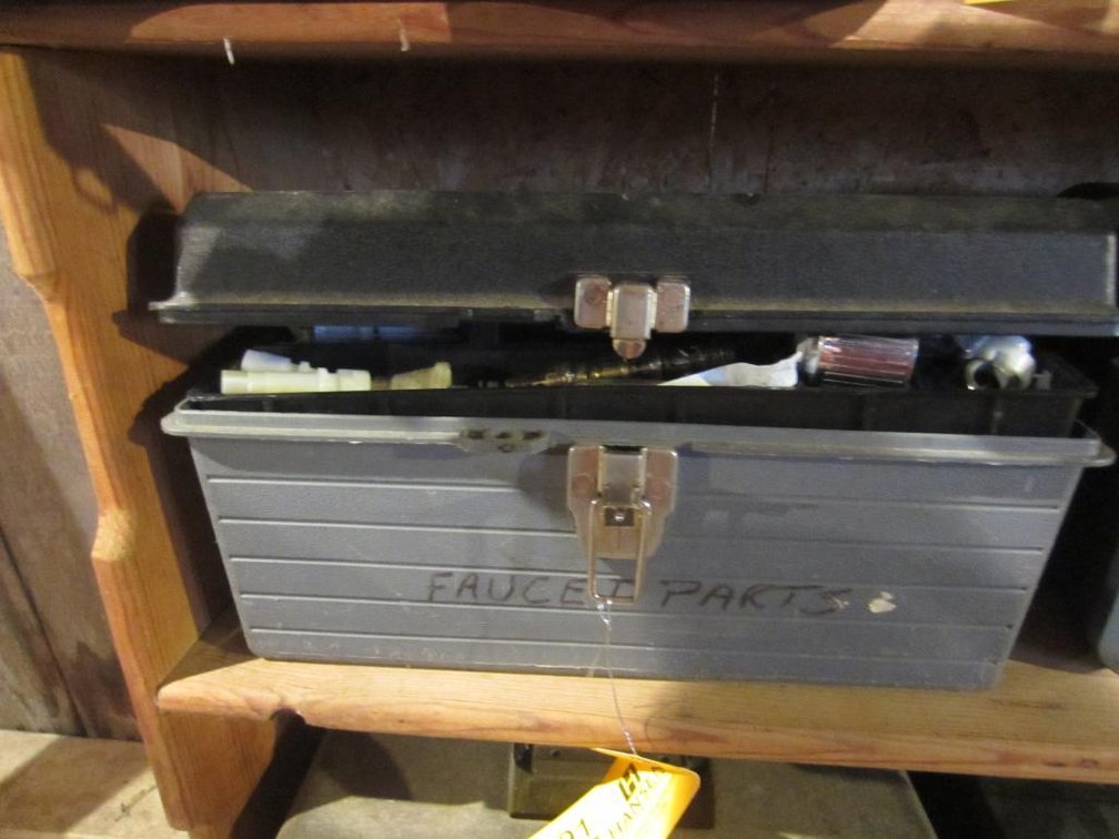 Tool Box with Misc. Faucet Parts