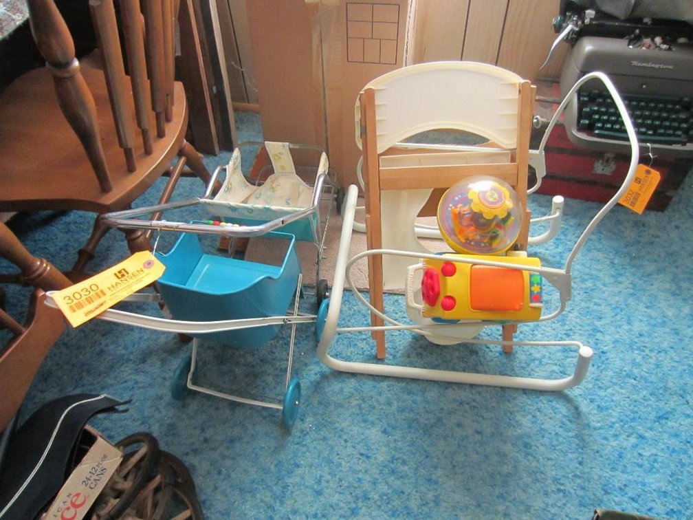 (2) Doll Buggies, Children's Potty Seat and Toys