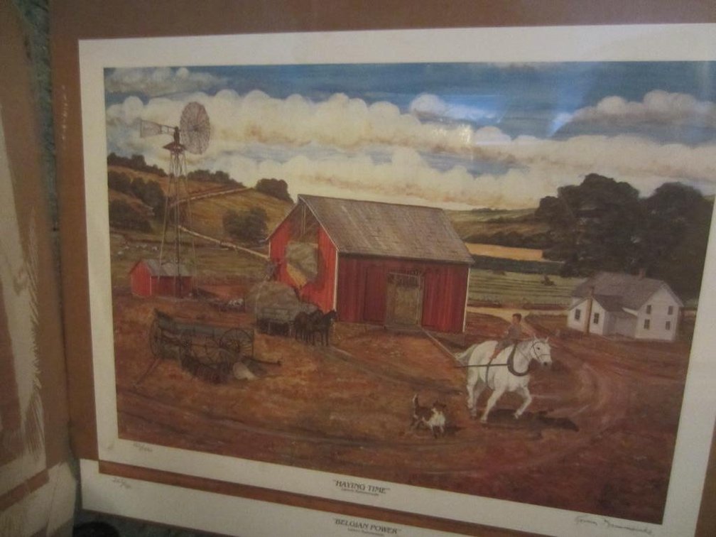 Unframed Signed and Numbered Prints by Lavern Kammerude and (4) Frames