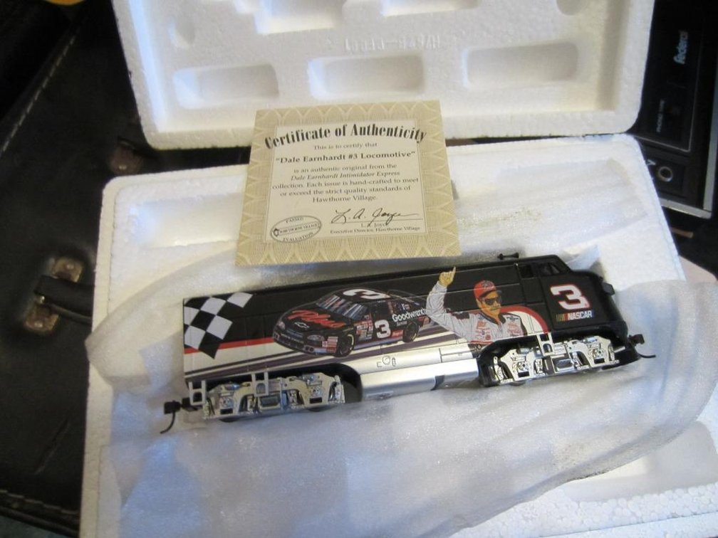Hawthorne Village Dale Earnhardt Model Train Locomotive, HO Scale