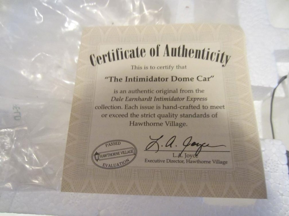 Hawthorne Village Dale Earnhardt Model Train Car, HO Scale