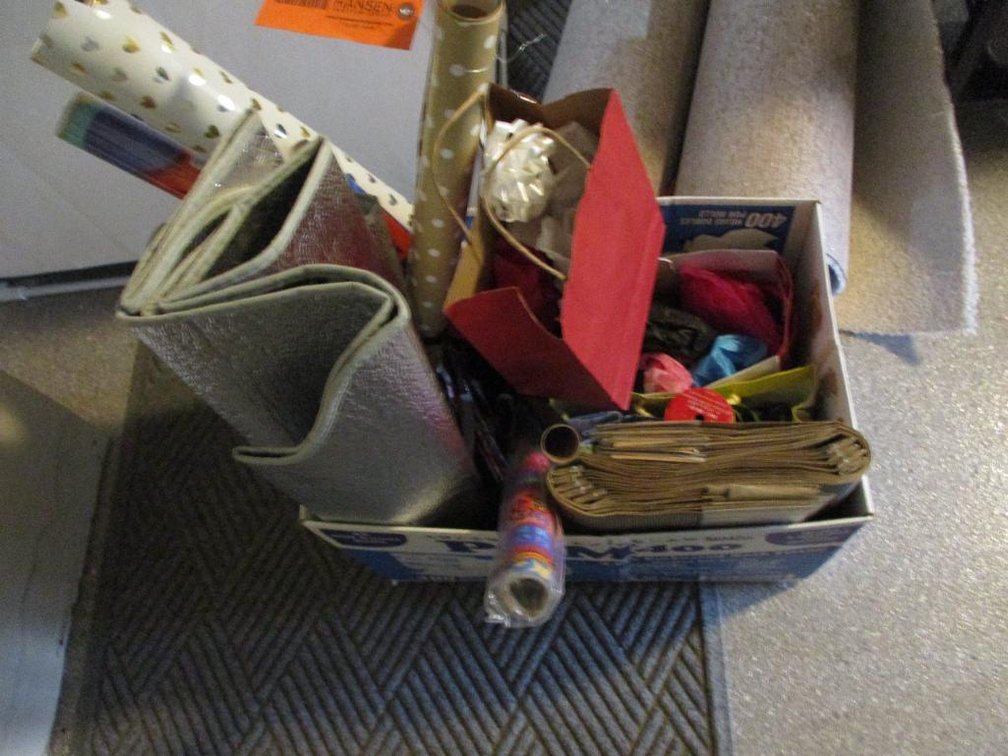 Miscellaneous Wrapping Paper, Gift Bags, Windshield Covers