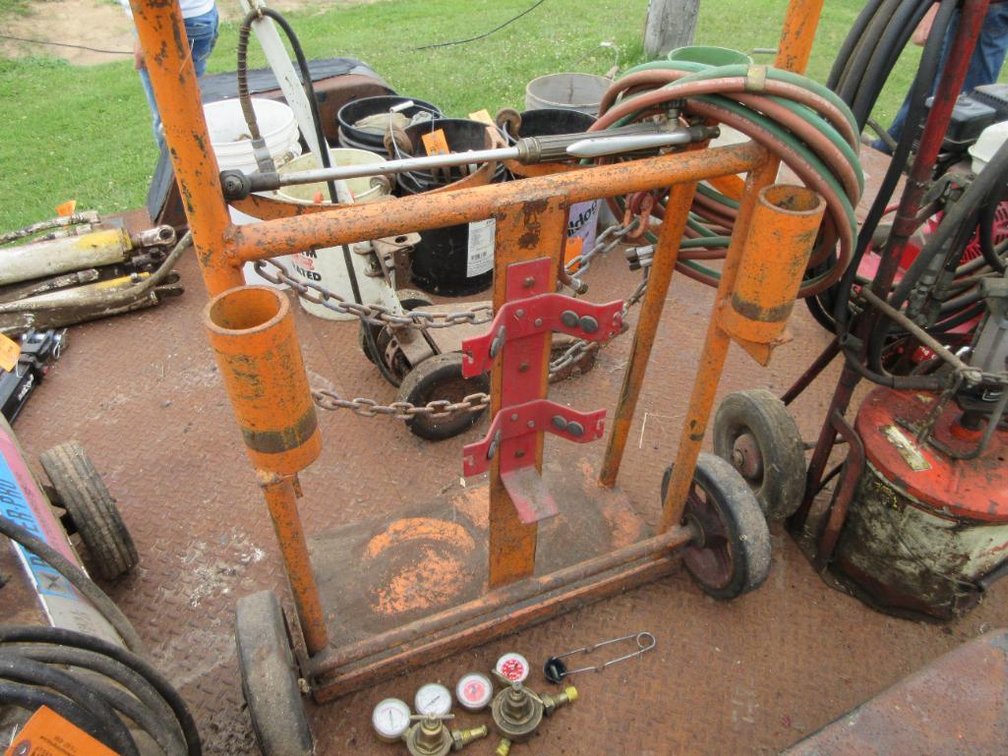 Metal Torch Cart