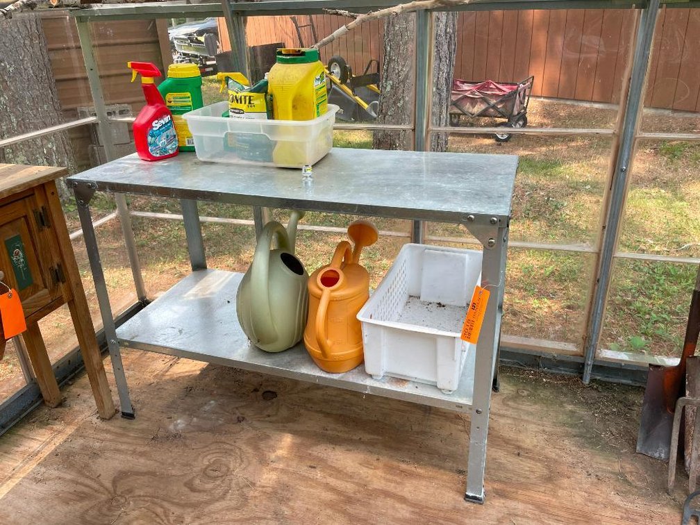 Metal Table and Contents