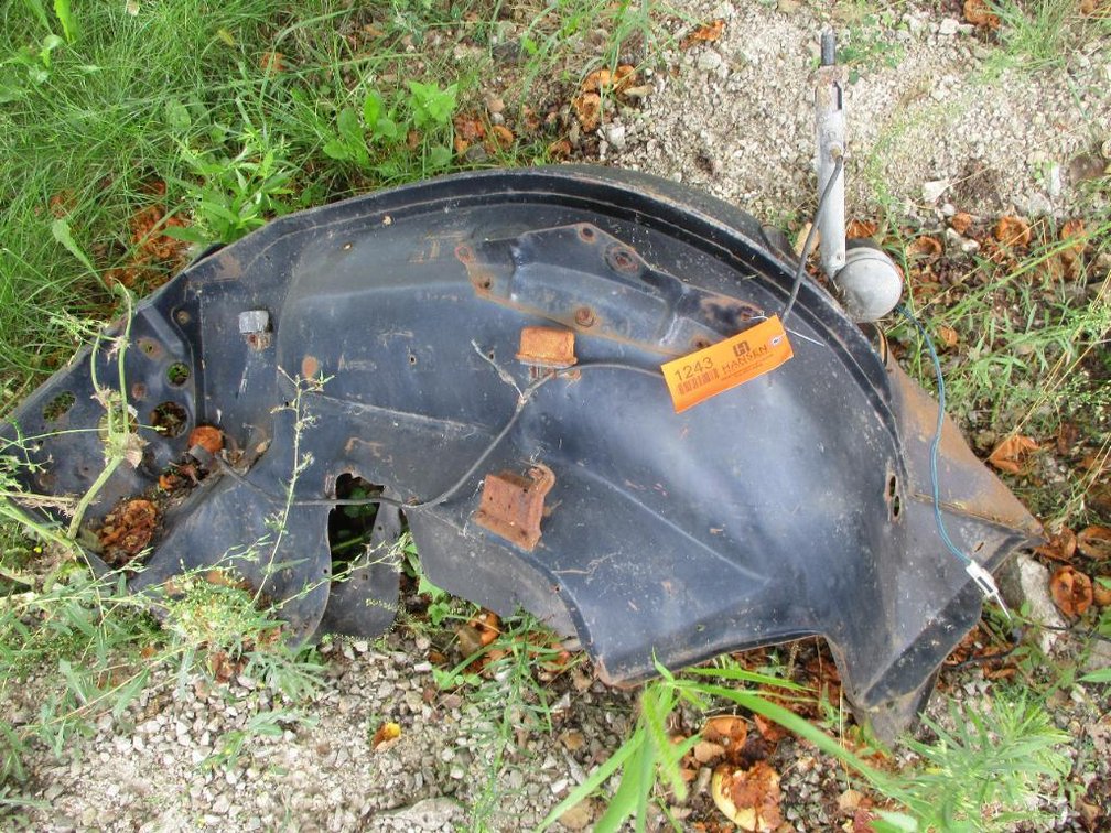 Early 50's Cadillac Inner Wheel Well with antenna