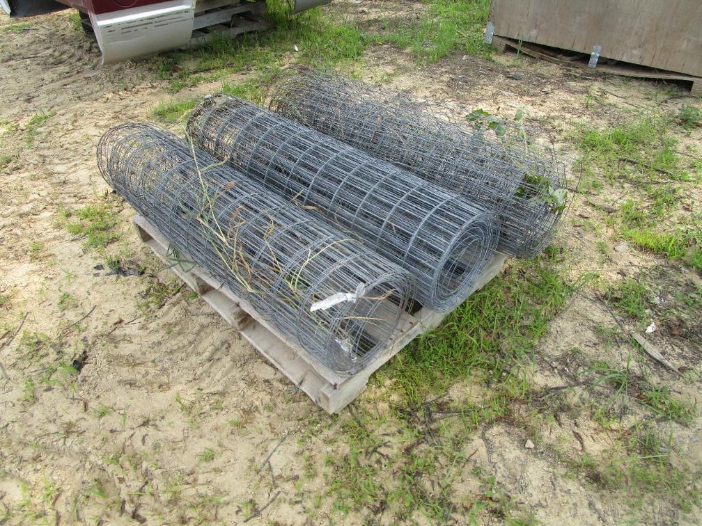 (3) Rolls of Metal Fencing