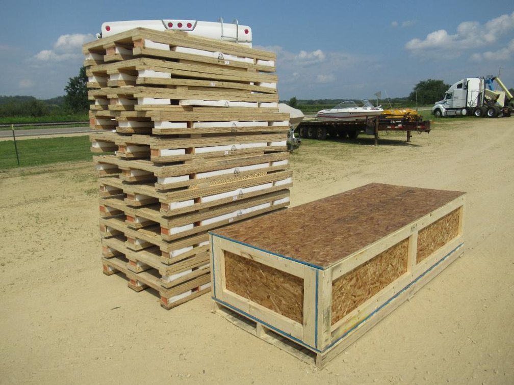 Shipping Crate and Used Pallets