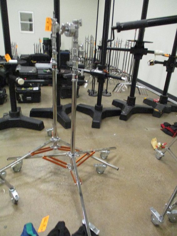 (2) Matthews Rolling Light Stands