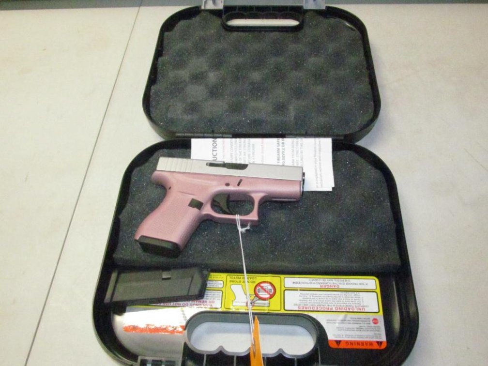 Glock  42 Ladies Edition , Pink 2 380 Auto Semi-Auto Pistol, SN: AGUN815