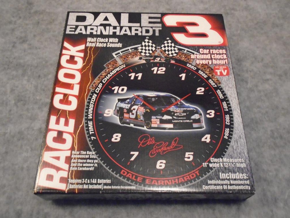 Dale Earnhardt Wall Clock