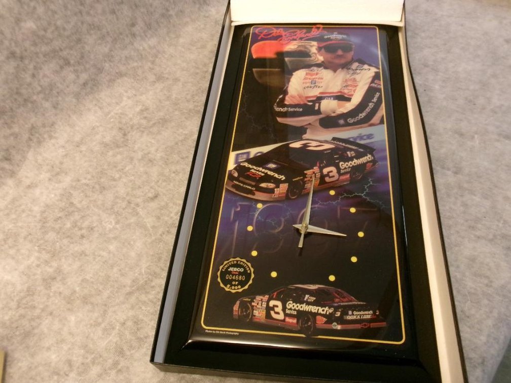 Dale Earnhardt Limited Edition Jebco Clock