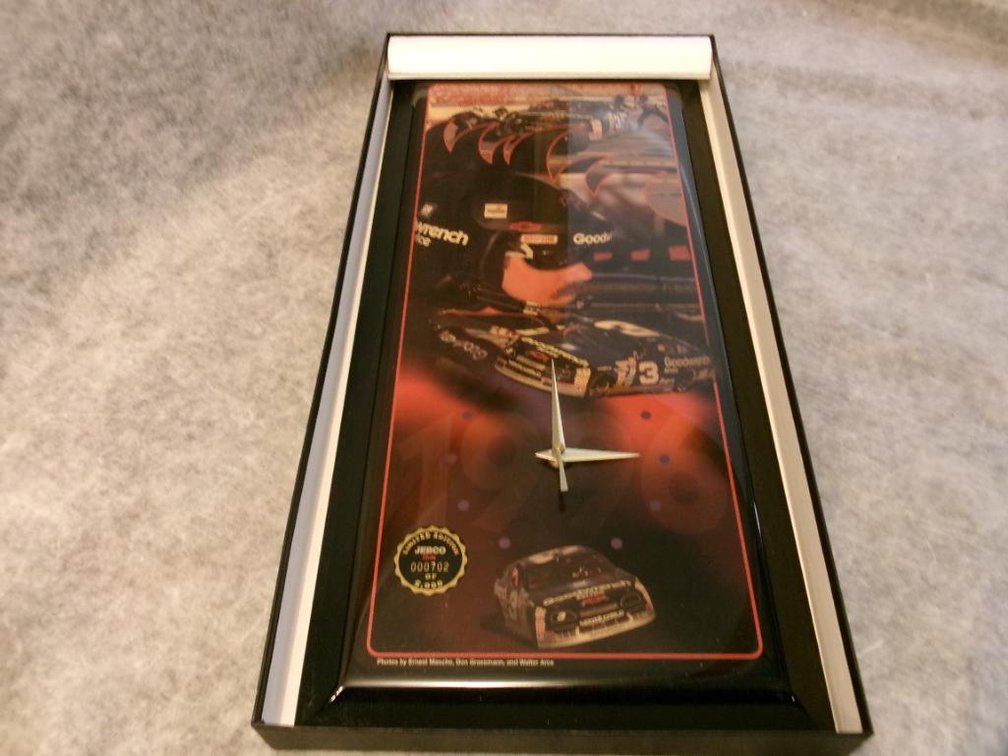 Dale Earnhardt Limited Edition Jebco Clock