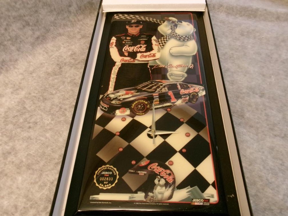 Dale Earnhardt Jr. Coca-Cola Bear Limited Edition Jebco Clock
