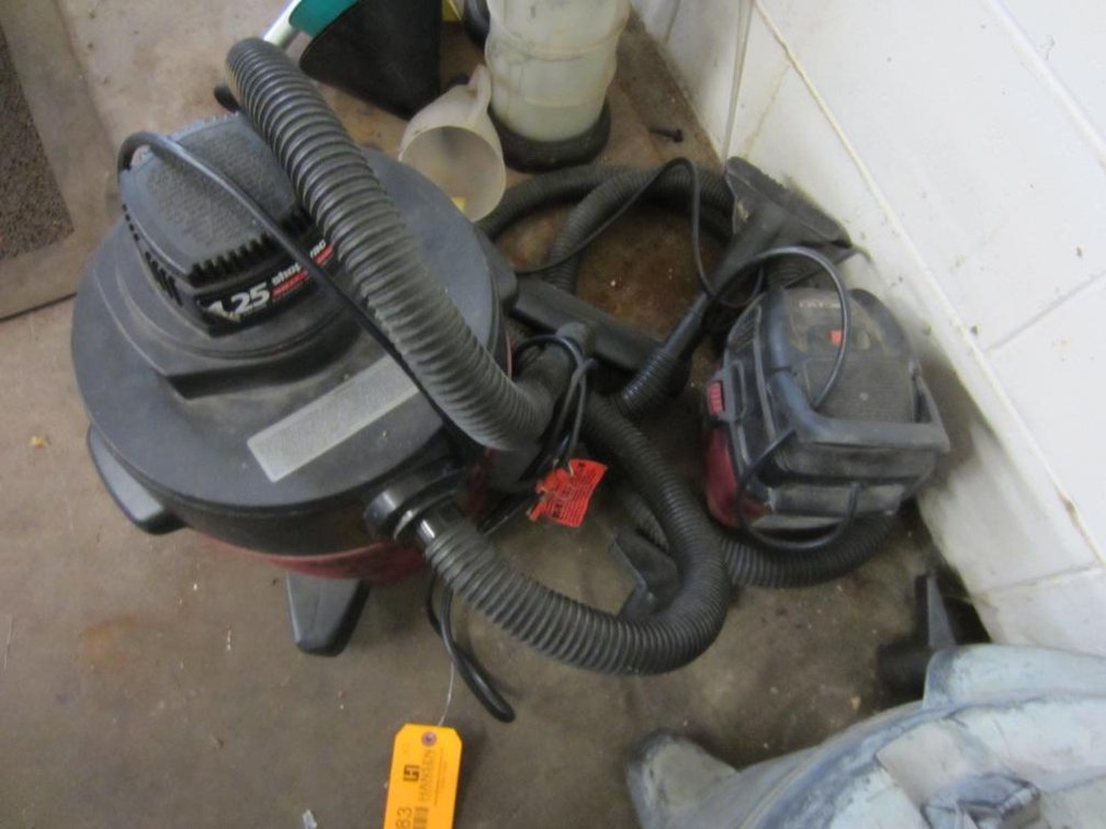 (2) Small Shop Vacs
