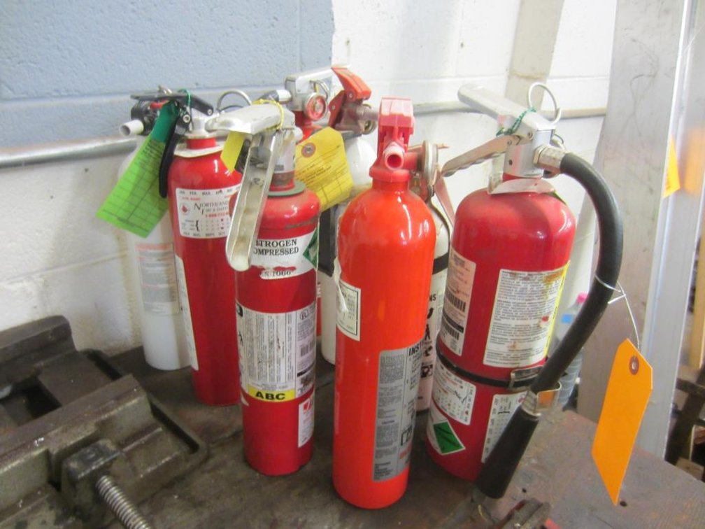 (10) Various Fire Extinguishers