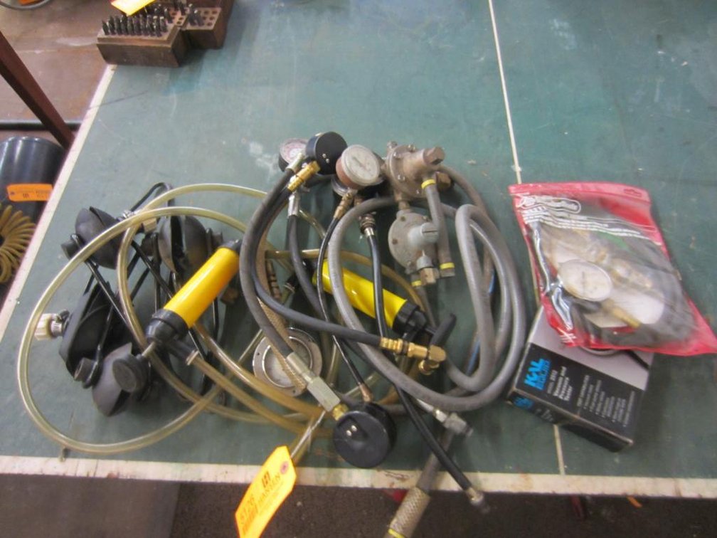 Various Gauges, Check Oil Pressure Kit, and More